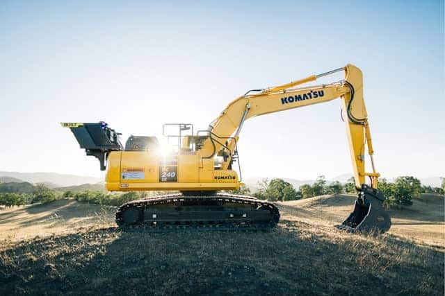 Image of a Komatsu excavator
